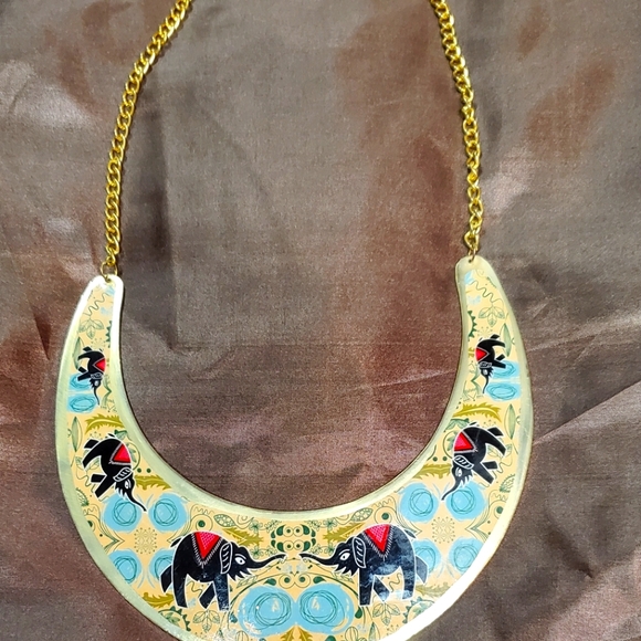 Elephant-Inspired Statement Necklace - Picture 2 of 2